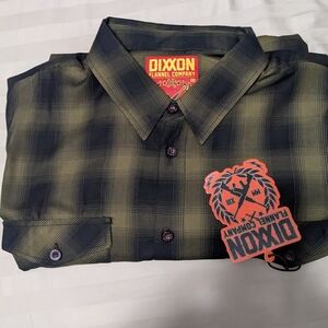 Dixxon Men's Green Plaid Shirt
